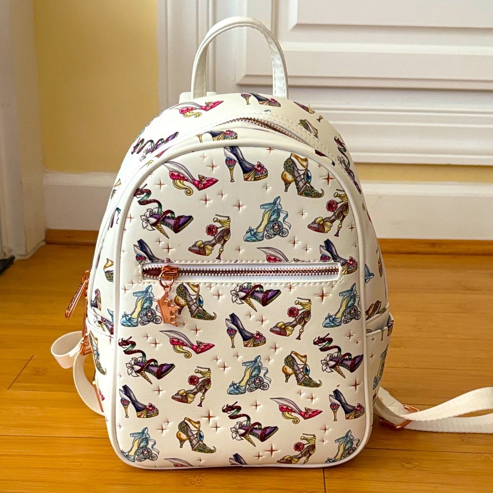 Disney Loungefly Backpack featuring Disney Princess Shoes